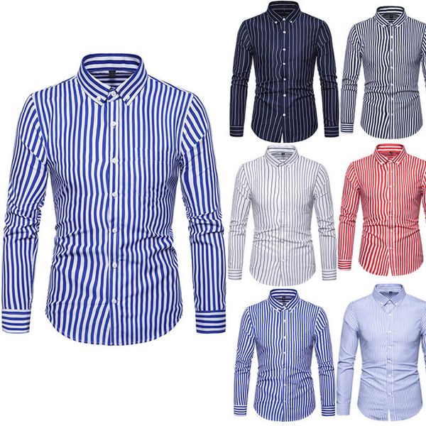men striped shirts long sleeves slim fit thin casual for spring nin668, White;black
men striped shirts long sleeves slim fit thin casual for spring nin668, White;black