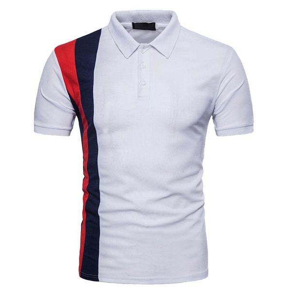 cysincos summer autumn men polos breathable cotton short sleeve boys shirts casual turndown collar patchwork male, White;black
cysincos summer autumn men polos breathable cotton short sleeve boys shirts casual turndown collar patchwork male, White;black
