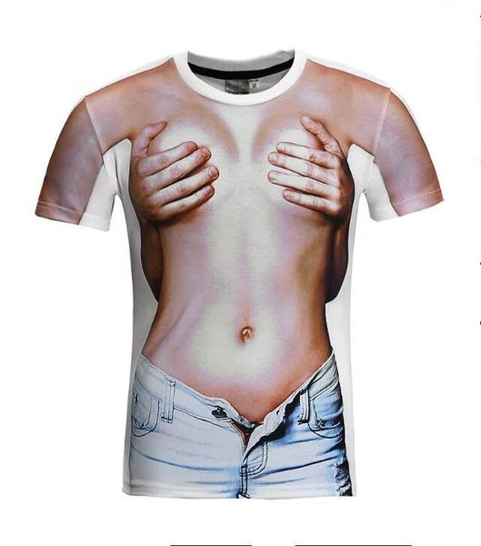 ночные развлечения места sexy ухватить груди тенниски 3d печати мужчина / женской лето круглого воротник короткого рукав повседневного tops, White;black
ночные развлечения места sexy ухватить груди тенниски 3d печати мужчина / женской лето круглого воротник короткого рукав повседневного tops, White;black
