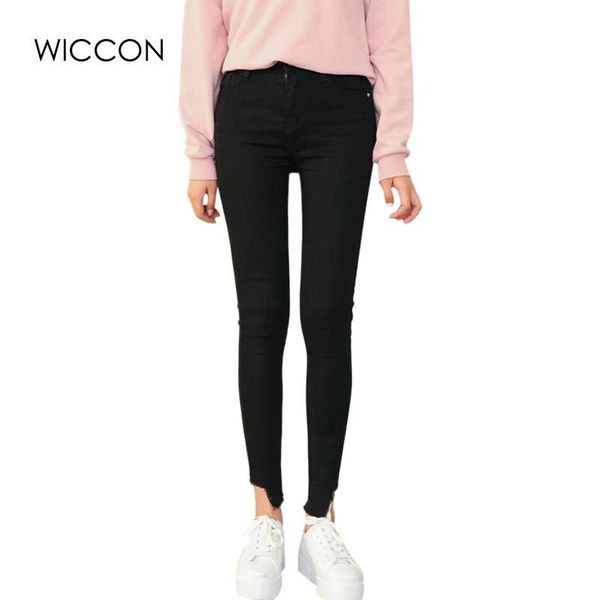 wiccon new fashion black elastic skinny jeans casual vintage softener jeans for women irregular spring autumn high waist, Blue
wiccon new fashion black elastic skinny jeans casual vintage softener jeans for women irregular spring autumn high waist, Blue