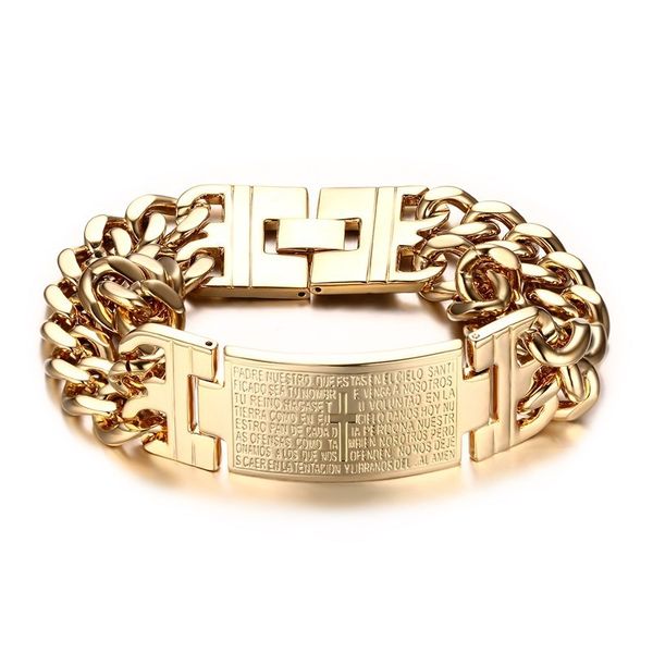 granny chic men's 316l stainless steel jewelry silver/ gold color double hand chain bracelet for male, Golden;silver
granny chic men's 316l stainless steel jewelry silver/ gold color double hand chain bracelet for male, Golden;silver