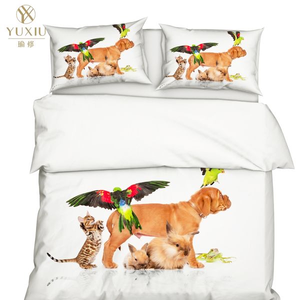 yuxiu 3d bedding set animal cats dog white duvet covers 3pcs sets bed linen quilt cover king full twin double size
yuxiu 3d bedding set animal cats dog white duvet covers 3pcs sets bed linen quilt cover king full twin double size
