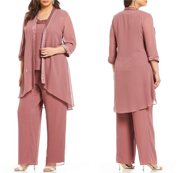 plus size mother of the bride pant suits 3 pieces long sleeve chiffon mother of the bride dress with jacket wedding guest gowns, Black;red
plus size mother of the bride pant suits 3 pieces long sleeve chiffon mother of the bride dress with jacket wedding guest gowns, Black;red
