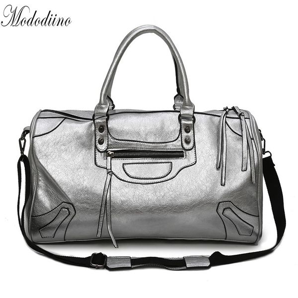 mododiino silver travel foldable duffel bag waterproof women leather travel bag hand luggage tassel crossbody handbag dv1298
mododiino silver travel foldable duffel bag waterproof women leather travel bag hand luggage tassel crossbody handbag dv1298