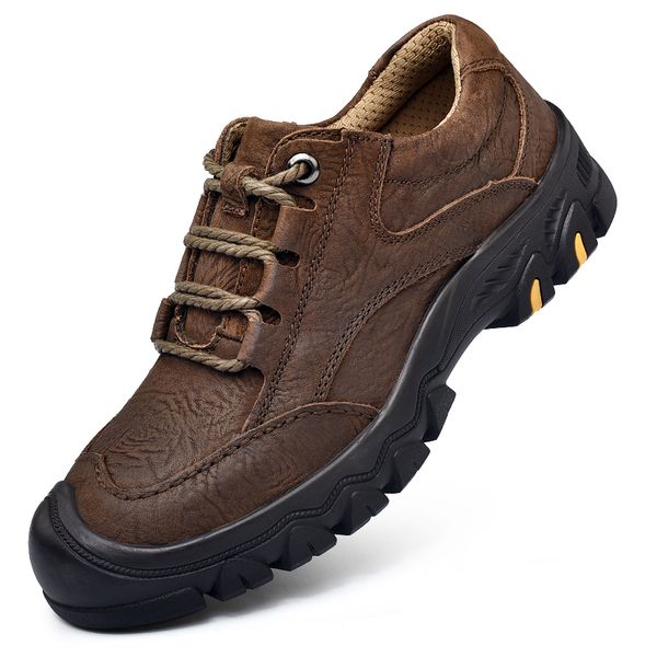 men's shoes, outdoor sports recreational shoe leather waterproof non-slip mountain hiking shoes shoes male big yards, Black
men's shoes, outdoor sports recreational shoe leather waterproof non-slip mountain hiking shoes shoes male big yards, Black