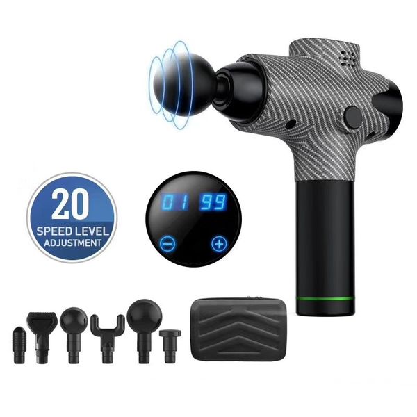 muscle fitness fascial massage gun deep tissue massager therapy gun exercising relief body shaping with 6 heads
muscle fitness fascial massage gun deep tissue massager therapy gun exercising relief body shaping with 6 heads