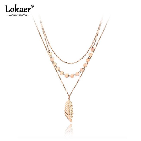lokaer fashion bohemia three-layer leaves plant charm pendant necklaces stainless steel chains choker necklace for women n20105, Golden;silver
lokaer fashion bohemia three-layer leaves plant charm pendant necklaces stainless steel chains choker necklace for women n20105, Golden;silver