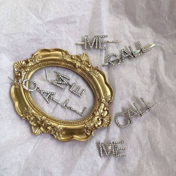 rongho korea new crystal call me letter clips for women hair jewelry 2019 silver letter brooch hair pins, Golden;white
rongho korea new crystal call me letter clips for women hair jewelry 2019 silver letter brooch hair pins, Golden;white