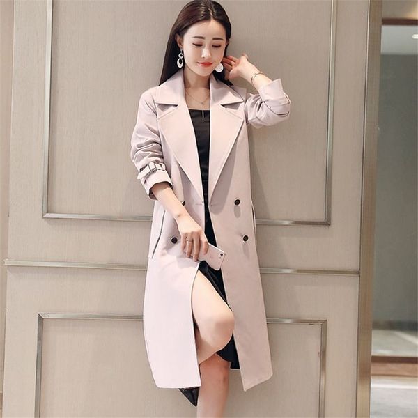 women's trench coats 2021 spring autumn long coat for women casual double breasted windbreaker plus size slim office business overcoat, Tan;black
women's trench coats 2021 spring autumn long coat for women casual double breasted windbreaker plus size slim office business overcoat, Tan;black