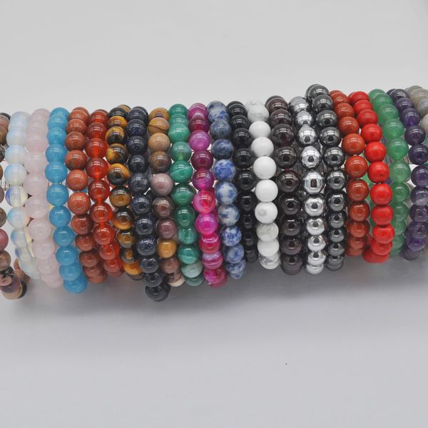 8mm howlite/rhodonite/sandstone/carnelian/crystal/labradorite/tigereye stone bead gem bracelet bangle stretch 8 inch jewelry, Black
8mm howlite/rhodonite/sandstone/carnelian/crystal/labradorite/tigereye stone bead gem bracelet bangle stretch 8 inch jewelry, Black