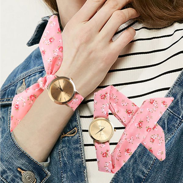 fashion women's dress watch flower cloth design watch sweet girl bracelet montre femme 2019 wristwatches lady wrist, Slivery;brown
fashion women's dress watch flower cloth design watch sweet girl bracelet montre femme 2019 wristwatches lady wrist, Slivery;brown