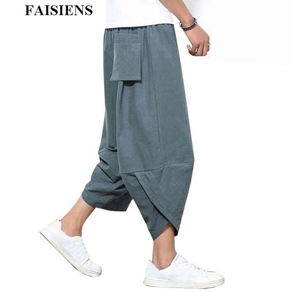 faisiens summer casual men linen pants chinese style personality hipster vintage loose ankle-length harem radish wide leg pants, Black
faisiens summer casual men linen pants chinese style personality hipster vintage loose ankle-length harem radish wide leg pants, Black