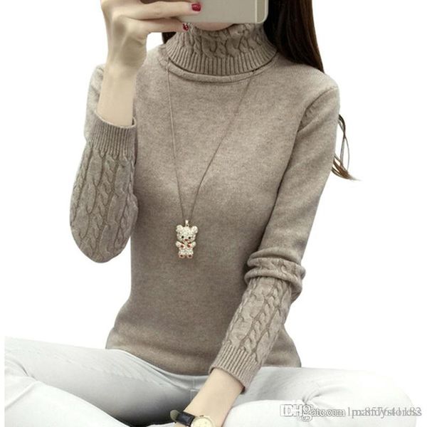 thick warm women turtleneck 2018 winter women sweaters and pullovers knit long sleeve cashmere sweater female jumper, White;black
thick warm women turtleneck 2018 winter women sweaters and pullovers knit long sleeve cashmere sweater female jumper, White;black