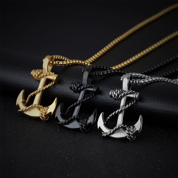 2019 fashion exquisite personality cross titanium steel men pendant necklace 3 colors punk rock anchor jewelry party accessories, Silver
2019 fashion exquisite personality cross titanium steel men pendant necklace 3 colors punk rock anchor jewelry party accessories, Silver