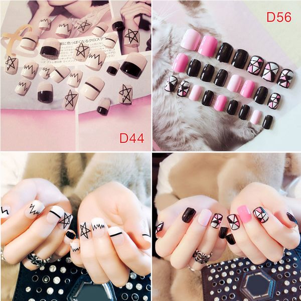 24pcs women fake nails tips diy geometric pattern decorative decals false nails bv789, Red;gold
24pcs women fake nails tips diy geometric pattern decorative decals false nails bv789, Red;gold
