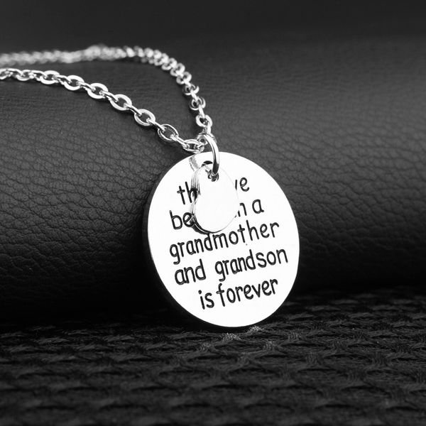 new fashion jewelry family members the love between a grandmother and grandson pendant necklace family gift, Silver
new fashion jewelry family members the love between a grandmother and grandson pendant necklace family gift, Silver