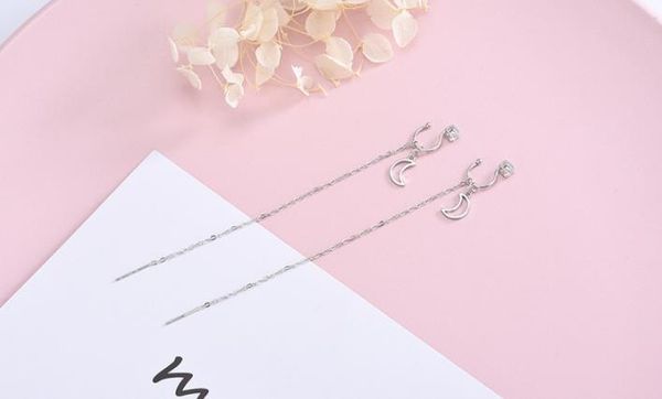 s925 pure silver korean edition set with diamond moon tassel ear line personality temperament double with three wearing earring clip
s925 pure silver korean edition set with diamond moon tassel ear line personality temperament double with three wearing earring clip