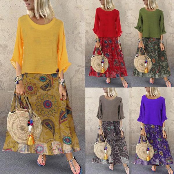 vintage dress women leisure solid color dress o-neck loose 3/4 sleeve vintage femmaine casual floral print long vestidos, Black;gray
vintage dress women leisure solid color dress o-neck loose 3/4 sleeve vintage femmaine casual floral print long vestidos, Black;gray
