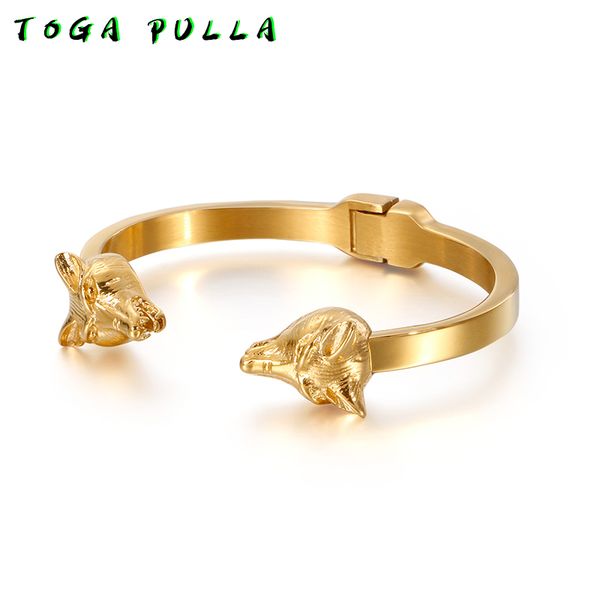 viking wolf head bracelet men's stainless steel wolf head animal bangles for men gothic cuff bangle & bracelet jewelry 2020, Black
viking wolf head bracelet men's stainless steel wolf head animal bangles for men gothic cuff bangle & bracelet jewelry 2020, Black