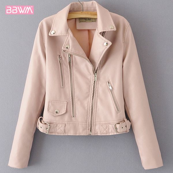 pink pu leather lapel zipper long sleeve locomotive slim women's jacket 2019 autumn new harajuku fashion slim female jacket, Black;brown
pink pu leather lapel zipper long sleeve locomotive slim women's jacket 2019 autumn new harajuku fashion slim female jacket, Black;brown