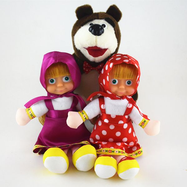 11inch popular masha plush dolls russian martha marsha pp cotton toys kids briquedos birthday gifts 3pcs
11inch popular masha plush dolls russian martha marsha pp cotton toys kids briquedos birthday gifts 3pcs