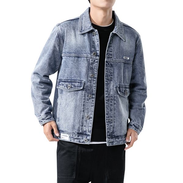 2020 men's denim jacket men coat light blue casual teens denim jacket cotton turn-down collar long sleeve bomber jackets, Black;brown
2020 men's denim jacket men coat light blue casual teens denim jacket cotton turn-down collar long sleeve bomber jackets, Black;brown