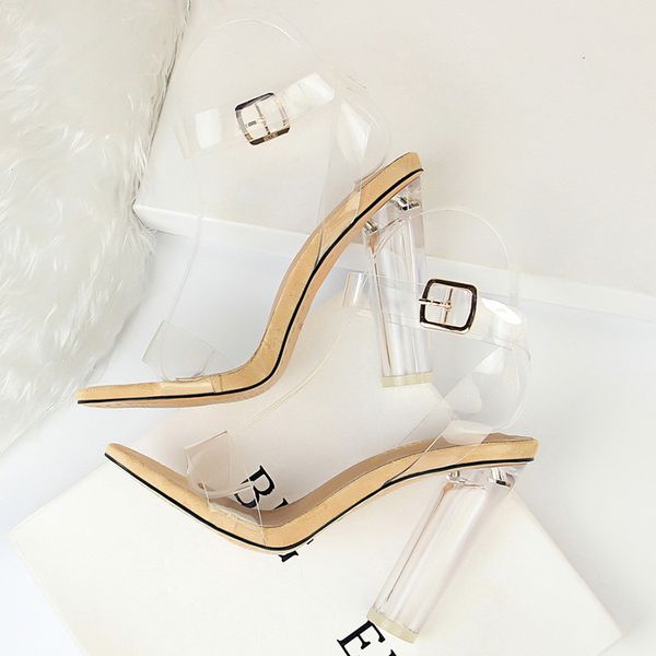 2020 summer women transparent heels sandals clear block 11.5cm high heels fashion party jelly strap chunky shoes, Black
2020 summer women transparent heels sandals clear block 11.5cm high heels fashion party jelly strap chunky shoes, Black