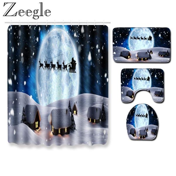 zeegle waterproof shower curtain christmas bath curtain absorbent toilet cover mat anti slip bathroom rug washable bath mat set
zeegle waterproof shower curtain christmas bath curtain absorbent toilet cover mat anti slip bathroom rug washable bath mat set