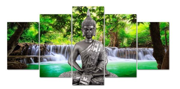 5pcs unframed canvas prints picture waterfall scenery buddha art home wall decor
5pcs unframed canvas prints picture waterfall scenery buddha art home wall decor
