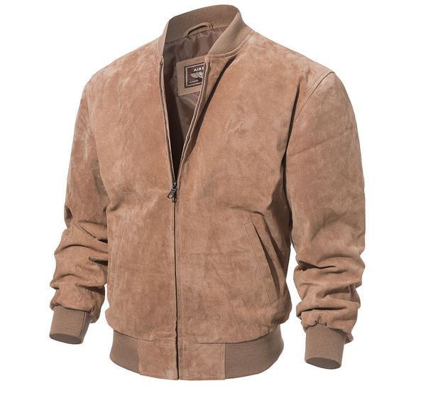 2019 fashion men classic real pigskin coat genuine baseball bomber leather jacket, Black
2019 fashion men classic real pigskin coat genuine baseball bomber leather jacket, Black