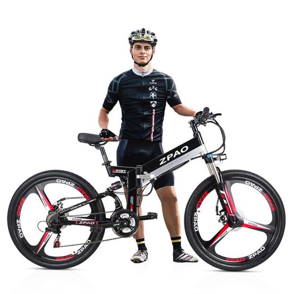 kb26 folding electric bicycle, 26 inch 350w mountain bike, 48v 10.4ah lithium battery, 5 grade pedal assist, Silver;blue
kb26 folding electric bicycle, 26 inch 350w mountain bike, 48v 10.4ah lithium battery, 5 grade pedal assist, Silver;blue