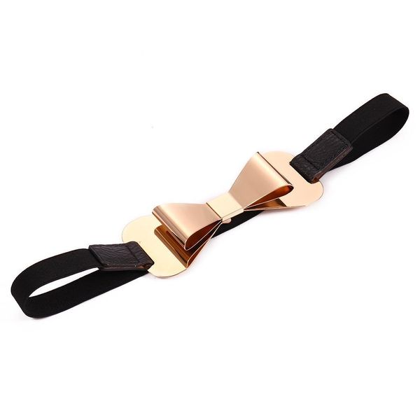 women simple skinny interlocking buckle bow tie stretchy 80cm/31.5inch waist black, beige 2cm/0.78inch belt, Black;brown
women simple skinny interlocking buckle bow tie stretchy 80cm/31.5inch waist black, beige 2cm/0.78inch belt, Black;brown