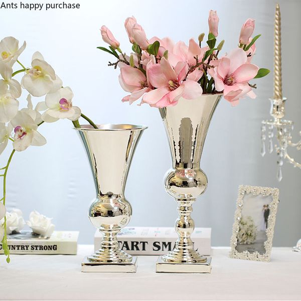 modern suit metal silver plated plug dry flower fake flower deskvase flower banquet wedding decoration vase decoration home
modern suit metal silver plated plug dry flower fake flower deskvase flower banquet wedding decoration vase decoration home