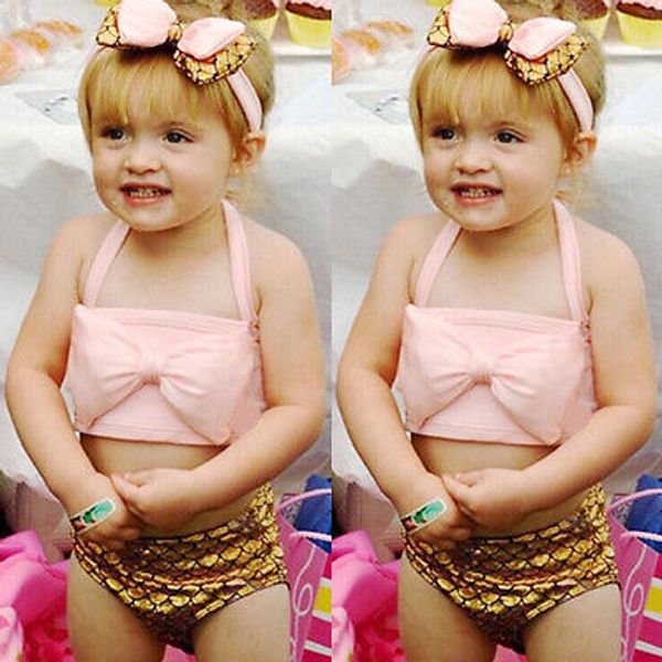 3pcs baby girls kids swimwear bikini set bow bathing suit bow headband costume baby clothes set 2-7y
3pcs baby girls kids swimwear bikini set bow bathing suit bow headband costume baby clothes set 2-7y