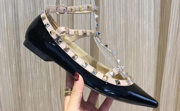 5a 6502180 patent studs caged ballet flat shoes,ankle straps,adjustable buckle closures,size 34-39,dhl ing, Black
5a 6502180 patent studs caged ballet flat shoes,ankle straps,adjustable buckle closures,size 34-39,dhl ing, Black