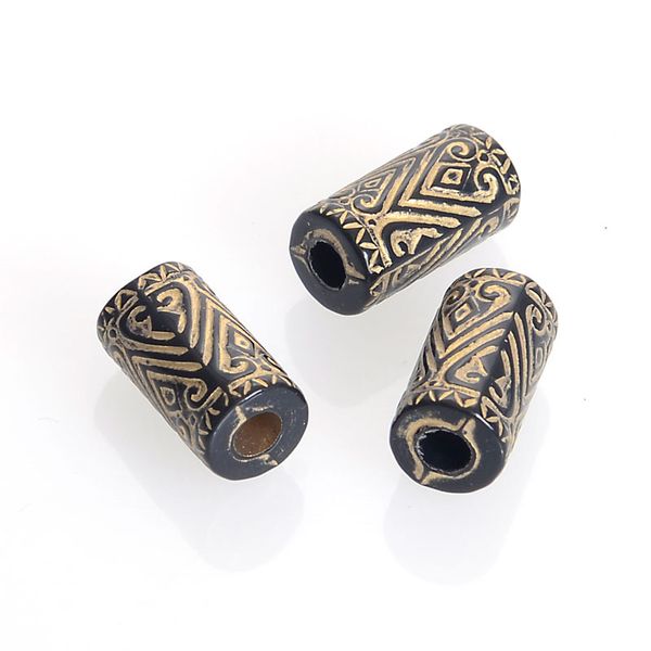 100pcs/lot 9x17mm fluted corrugated plating acrylic antique design tube spacer beads for diy handmade jewelry making, Black
100pcs/lot 9x17mm fluted corrugated plating acrylic antique design tube spacer beads for diy handmade jewelry making, Black
