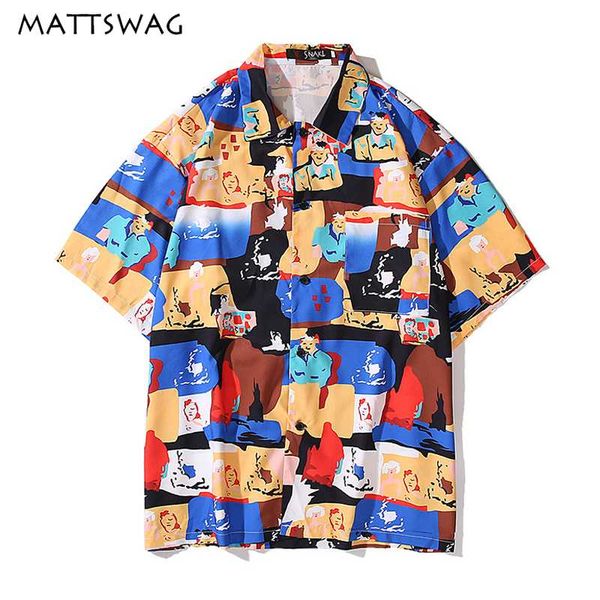 mattswag graffiti cartoon men shirt summer hawaiian vintage shirts mens fashion button up casual shirts men camisas para hombre, White;black
mattswag graffiti cartoon men shirt summer hawaiian vintage shirts mens fashion button up casual shirts men camisas para hombre, White;black