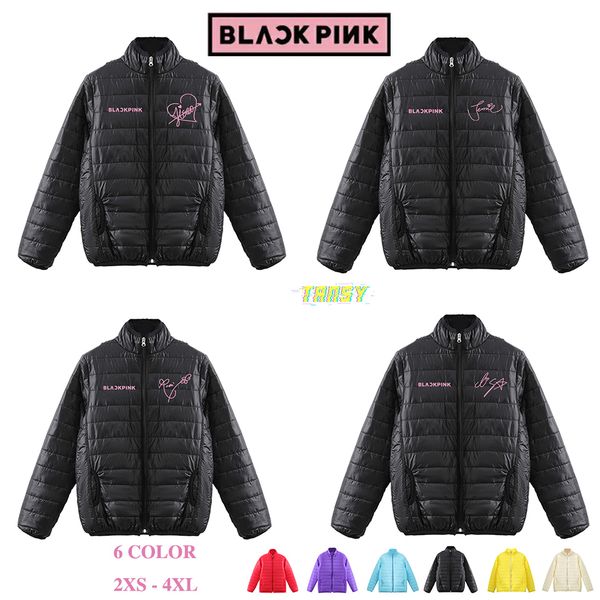 women thin down jacket stand collar down-filled coat blackpink signature winter fashion outdoor down parka jacket coats, Black
women thin down jacket stand collar down-filled coat blackpink signature winter fashion outdoor down parka jacket coats, Black