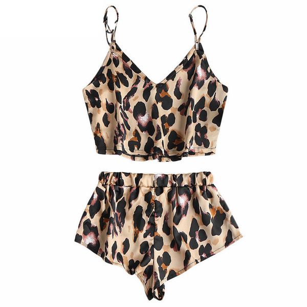 women animal leopard print satin cami high cut shorts pajama set new bikini new straps split swimsuit swimsuit, White
women animal leopard print satin cami high cut shorts pajama set new bikini new straps split swimsuit swimsuit, White