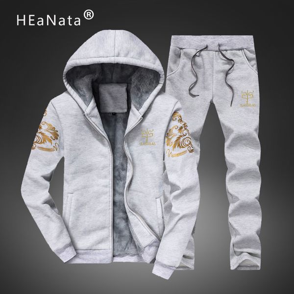warm hooded fur fleece hoodies sweatshirts men winter thickened tracksuit two pieces zipper hoody coat+pants sportwear gym sets, Black
warm hooded fur fleece hoodies sweatshirts men winter thickened tracksuit two pieces zipper hoody coat+pants sportwear gym sets, Black