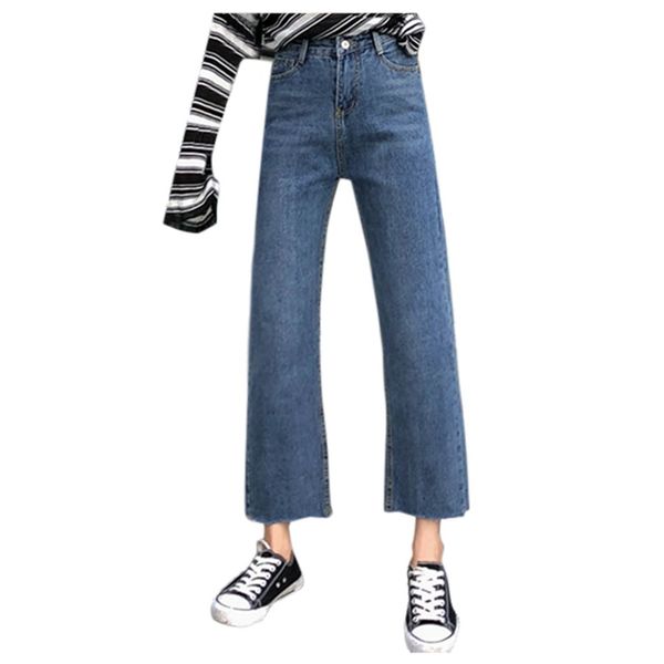 women fashion cozy suitable for four seasons high waist straight tube wide leg pants loose trousers #w, Blue
women fashion cozy suitable for four seasons high waist straight tube wide leg pants loose trousers #w, Blue
