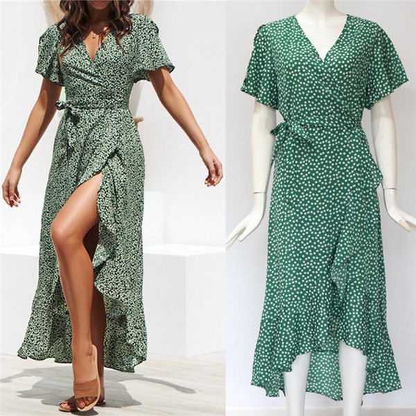 casual dresses 2021 boho dots print women v neck dress ruffles wrap maxi ladies summer holiday midi sundress plus size s-2xl, Black;gray
casual dresses 2021 boho dots print women v neck dress ruffles wrap maxi ladies summer holiday midi sundress plus size s-2xl, Black;gray