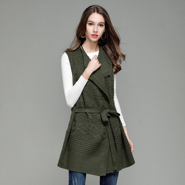 fall winter vintage knitted middle long sleeveless cardigan vest for women cute ladies cable knit lace up sweater coat oversized, White;black
fall winter vintage knitted middle long sleeveless cardigan vest for women cute ladies cable knit lace up sweater coat oversized, White;black
