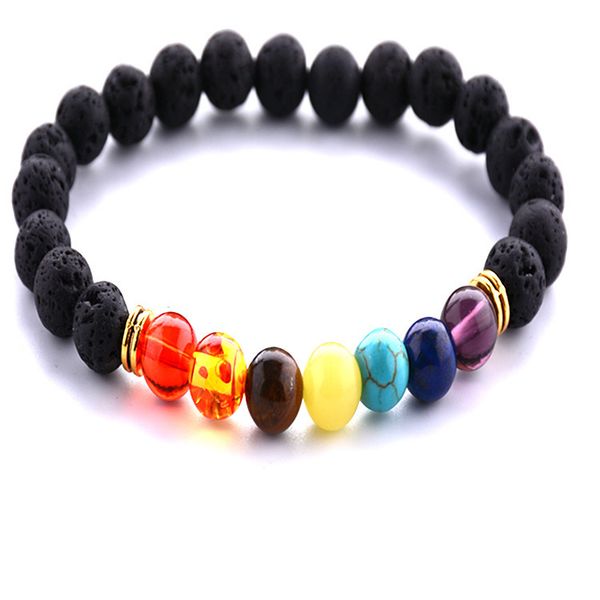 selling chakra 8mm volcanic rock bead bracelet colorful chakras energy yoga buddha beads bracelets europe and america, Silver
selling chakra 8mm volcanic rock bead bracelet colorful chakras energy yoga buddha beads bracelets europe and america, Silver