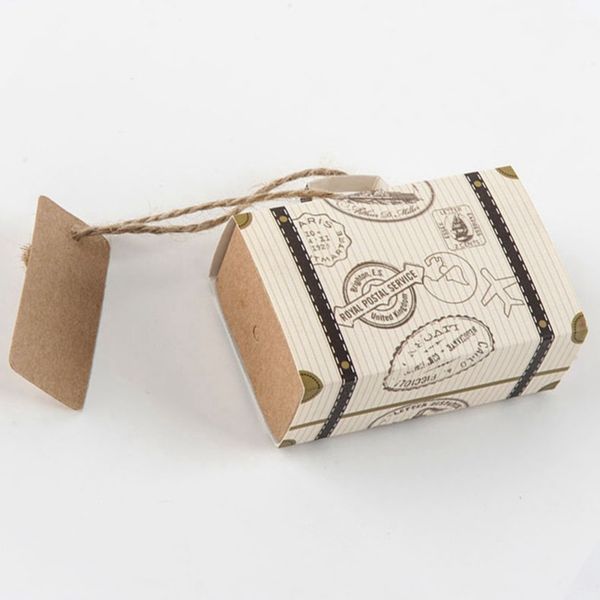 mini retro paper gift box suitcase pattern gift box portable romantic candy for wedding 50pcs
mini retro paper gift box suitcase pattern gift box portable romantic candy for wedding 50pcs