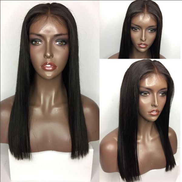 9a pre plucked full lace wigs human hair with baby hair blunt cut peruvian virgin lace front wig for black women silky straight, Black;brown
9a pre plucked full lace wigs human hair with baby hair blunt cut peruvian virgin lace front wig for black women silky straight, Black;brown