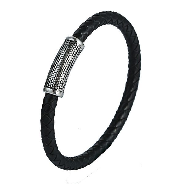 europe and america titanium steel magnetic snap leather bracelet leather rope stainless steel retro casting magnetic snap leathe, Silver
europe and america titanium steel magnetic snap leather bracelet leather rope stainless steel retro casting magnetic snap leathe, Silver