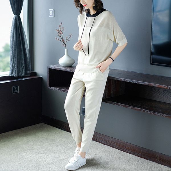 two piece dress european station knitted suit hooded women 2 set and pants casual women's tracksuits leisure tracksuit pants, White
two piece dress european station knitted suit hooded women 2 set and pants casual women's tracksuits leisure tracksuit pants, White