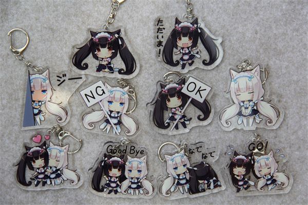 anime nekopara chocola vanilla acrylic keychain keyring cosplay keychain pendant halloween cosplay key ring christmas gift, Silver
anime nekopara chocola vanilla acrylic keychain keyring cosplay keychain pendant halloween cosplay key ring christmas gift, Silver