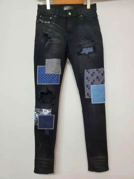new arrival am mens designer jeans fashion denim high street elastic patchwork ancient jeans spliced ripped biker pant us size, Blue
new arrival am mens designer jeans fashion denim high street elastic patchwork ancient jeans spliced ripped biker pant us size, Blue